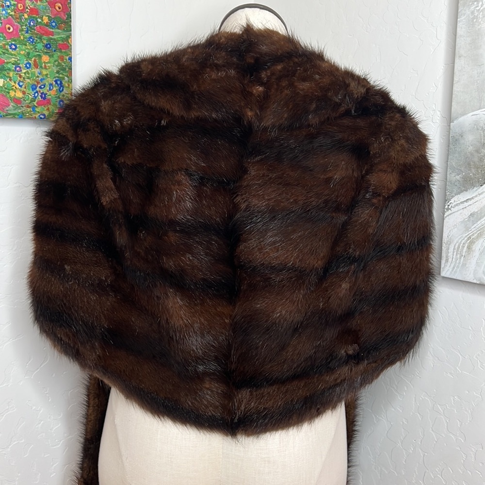 Real sable shawl. Vintage.  Sable. - Picture 10 of 16